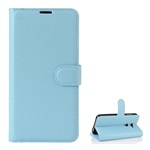 Alcatel A3 Gigapack tok álló, bőr hatású FLIP, prémium, VILÁGOSKÉK