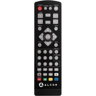 Alcor HD 4400S DVB-T vevő infra távvezérlő fekete