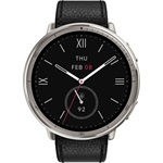 Amazfit Active 2 NFC fekete bőr szíjas okosóra