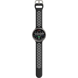 Amazfit Active 2 fekete szilikon szíjas okosóra