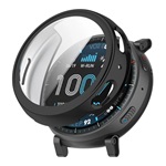 Amazfit Active Max GIGAPACK Műanyag keret BUMPER, ütésállóság + kijelzővédő üveg, FEKETE
