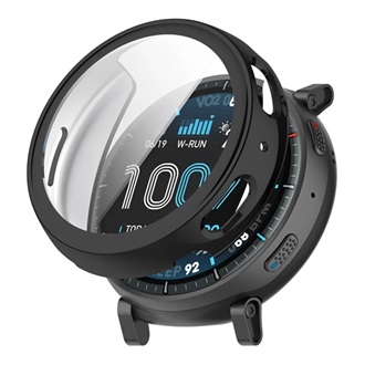 Amazfit Active Max GIGAPACK Műanyag keret BUMPER, ütésállóság + kijelzővédő üveg, FEKETE