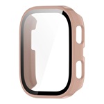 Amazfit Bip 6 GIGAPACK Műanyag keret BUMPER, ütésállóság + kijelzővédő üveg, RÓZSASZÍN