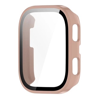 Amazfit Bip 6 GIGAPACK Műanyag keret BUMPER, ütésállóság + kijelzővédő üveg, RÓZSASZÍN