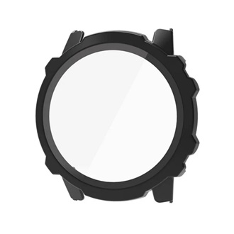 Amazfit Falcon Gigapack Műanyag keret BUMPER, ütésállóság + kijelzővédő üveg, FEKETE