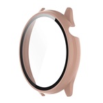 Amazfit GTR Mini GIGAPACK Műanyag keret BUMPER, ütésállóság + kijelzővédő üveg, RÓZSASZÍN