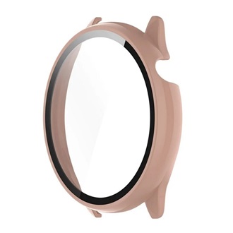 Amazfit GTR Mini GIGAPACK Műanyag keret BUMPER, ütésállóság + kijelzővédő üveg, RÓZSASZÍN