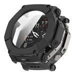 Amazfit T-Rex Ultra 2 GIGAPACK Műanyag keret BUMPER, ütésállóság + kijelzővédő üveg, FEKETE