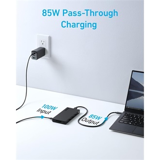 Anker Eufy 364 10-in-1 10-port 100W USB-C dokkoló fekete
