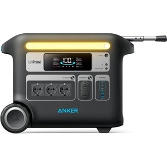 Anker Eufy PowerHouse 767 SOLIX F2000 40000mAh LifePO4 vízálló napelemes powerbank fekete