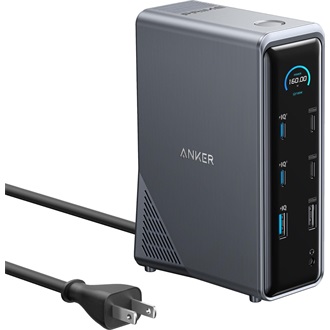 Anker Eufy Prime Dual Display 14-port 160W USB-C dokkoló szürke
