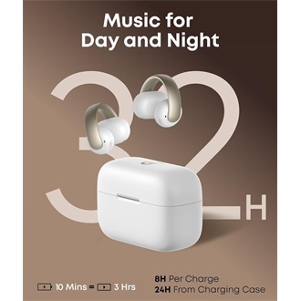 Anker Eufy Soundcore AeroClip True Wireless vízálló fülhallgató headset fehér