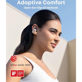 Anker Eufy Soundcore AeroClip True Wireless vízálló fülhallgató headset fehér