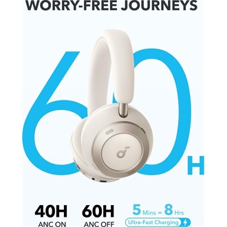 Anker Eufy Soundcore Space One Pro fejhallgató headset fehér