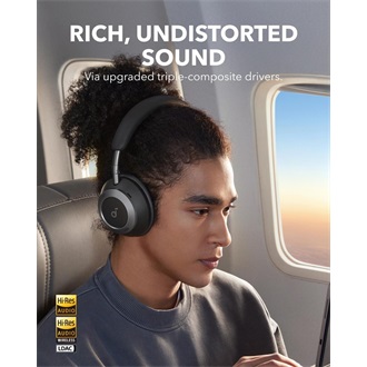 Anker Eufy Soundcore Space One Pro fejhallgató headset fekete