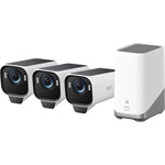 Anker Eufy eufyCam S3 Pro kit smart home kültéri IP kamera + napelem (3db + 1db HomeBase S380)