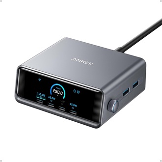 Anker Eufy Prime GaN 250W univerzális hálózati töltő adapter szürke