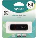 Apacer 64GB AH333 USB-A 2.0 pendrive BOX fekete