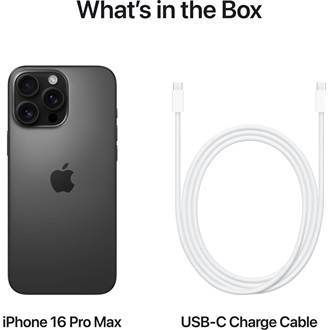 Apple 16 Pro Max 256GB okostelefon fekete (Black Titanium)