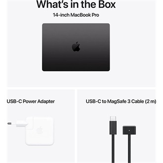 Apple MacBook Pro 14 (2024) notebook fekete (Space Black)