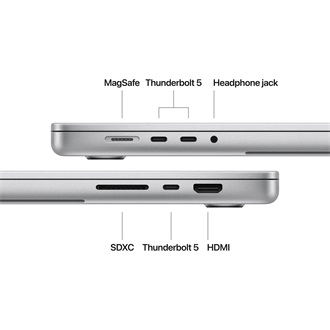 Apple MacBook Pro 16 (2024) notebook ezüst (Silver)