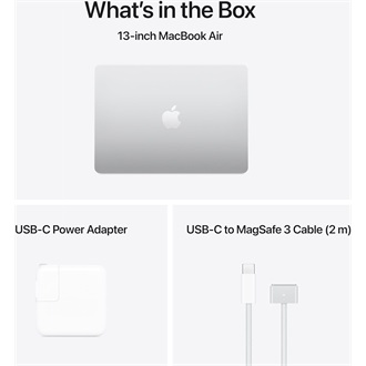 Apple Macbook Air 13 notebook ezüst (Silver)