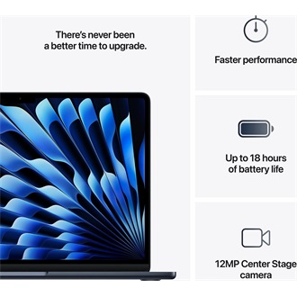 Apple Macbook Air 13 notebook fekete (Midnight)