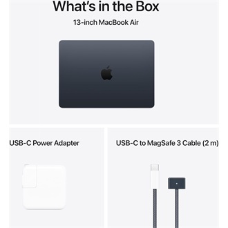 Apple Macbook Air 13 notebook fekete (Midnight)