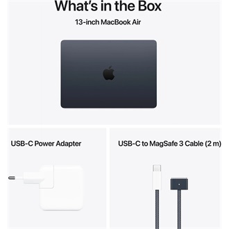 Apple Macbook Air 13 notebook fekete (Midnight)