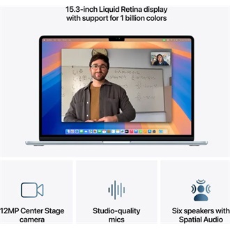 Apple Macbook Air 15 notebook kék (Sky)