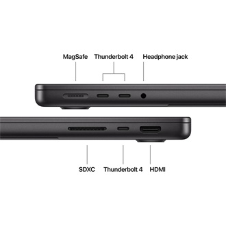 Apple Macbook Pro 14 (2025) notebook fekete (Space Black)