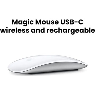 Apple Magic Mouse (2024) optikai Bluetooth / vezeték nélküli egér fehér