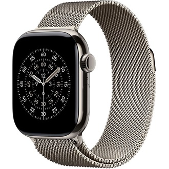 Apple Watch (40mm) Natural Milanese Loop okosóra szíj ezüst