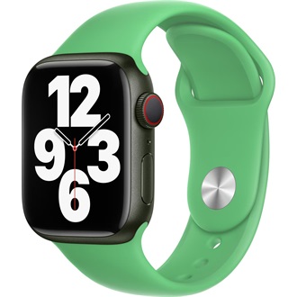 Apple Watch 41mm Band: Bright Green Sport Band - Regular (Seasonal Spring 2022) okosóra szíj zöld