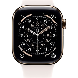 Apple Watch (42mm) Gold Titanium cellular okosóra arany + Light Blush Sport Band - S/M
