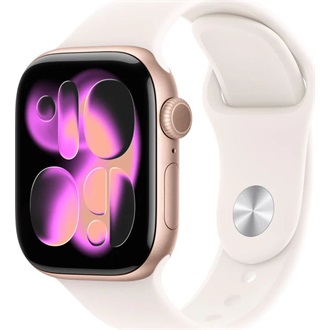 Apple Watch (42mm) Rose Gold Aluminium cellular okosóra rózsaszín-arany + Light Blush Sport Band - M/L