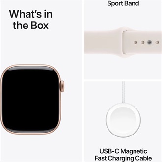 Apple Watch (42mm) Rose Gold Aluminium cellular okosóra rózsaszín-arany + Light Blush Sport Band - M/L