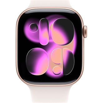 Apple Watch (42mm) Rose Gold Aluminium cellular okosóra rózsaszín-arany + Light Blush Sport Band - S/M