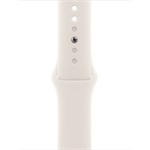 Apple Watch 42mm Sport Band:  Starlight Sport Band - S/M okosóra szíj fehér