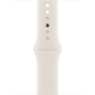 Apple Watch 42mm Sport Band:  Starlight Sport Band - S/M okosóra szíj fehér