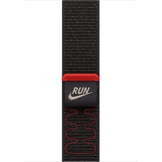 Apple Watch 46mm Loop:  Midnight Black Nike Sport Loop okosóra szíj fekete