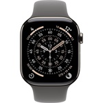 Apple Watch (46mm) Natural Titanium cellular okosóra ezüst + Stone Grey Sport Band - S/M