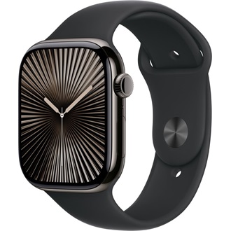Apple Watch 46mm Sport Band:  Black Sport Band - M/L okosóra szíj fekete