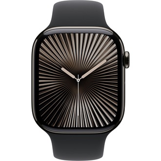 Apple Watch 46mm Sport Band:  Black Sport Band - M/L okosóra szíj fekete