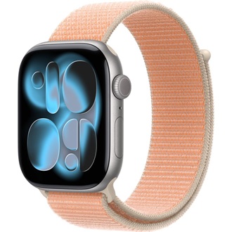 Apple Watch 46mm Sport Loop: Cantaloupe Sport Loop (SEASONAL) okosóra szíj narancssárga