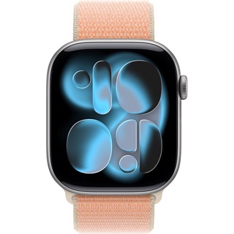 Apple Watch 46mm Sport Loop: Cantaloupe Sport Loop (SEASONAL) okosóra szíj narancssárga