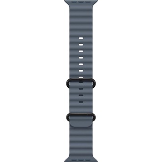 Apple Watch 49mm Band:  Anchor Blue Ocean Band - Black Titanium Finish okosóra szíj kék