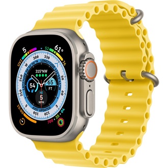 Apple Watch 49mm Band: Yellow Ocean Band Extension okosóra szíj sárga