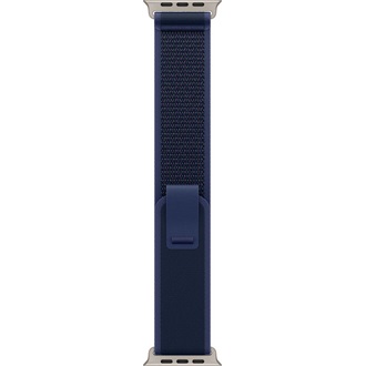 Apple Watch 49mm Loop:  Blue Trail Loop - S/M - Natural Titanium Finish okosóra szíj kék