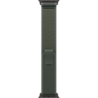 Apple Watch 49mm Loop:  Green Trail Loop - S/M - Black Titanium Finish okosóra szíj zöld